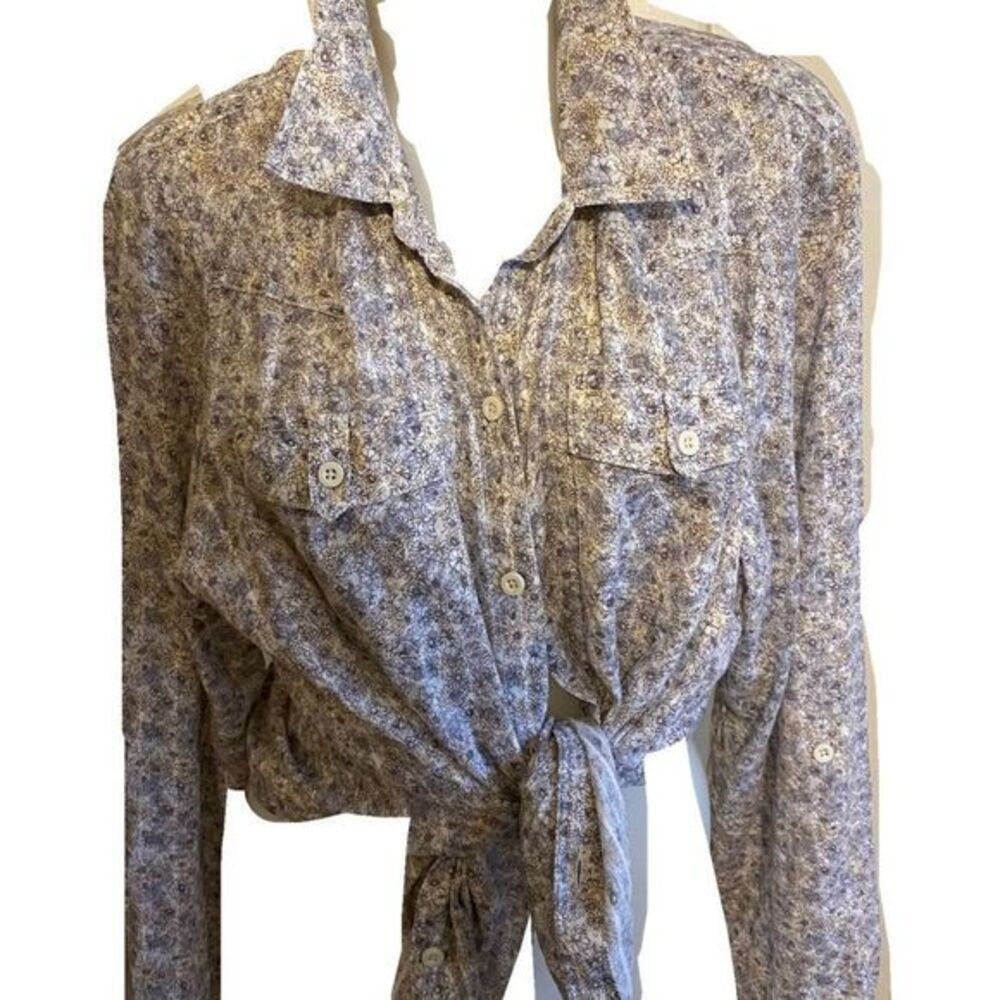 Ruff Hewn Cotton shirt -XL gray print , cotton